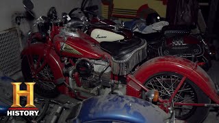 American Pickers Top Dollar at an Indian Motorcycle Honey Hole Season 11  History [upl. by Wiener421]