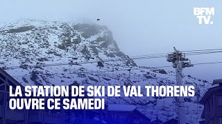 La station de ski de Val Thorens lance sa saison ce samedi [upl. by Gnanmas]