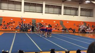 Kalaheo high school Varsity cheerleaders easterns 2015 [upl. by Aierb]