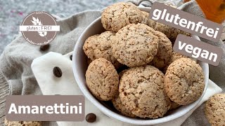 Amarettini  italienisches Mandelgebäck  vegane Kekse  mega lecker  glutenfrei backen mit Nadine [upl. by Mavra]