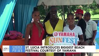 ST LUCIA INTRODUCES BIGGEST BEACH FESTIVAL COURTESY OF YAMAHA [upl. by Enomor]