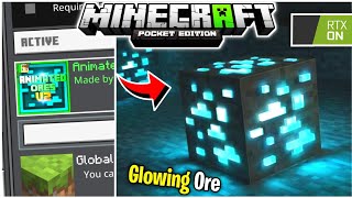 Glowing Ore Texture Pack Minecraft 119  Glowing Animated Texture MCPE [upl. by Oht]