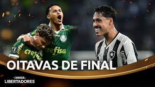 BOTAFOGO X PALMEIRAS SE ENFRENTAM NAS OITAVAS DE FINAL DA CONMEBOL LIBERTADORES 2024 [upl. by Pacificia808]