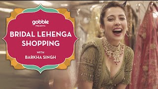 Lehenga Shopping For Team Bride With BarkhaSingh  Shaadi Shopping  Chandni Chowk Bazaar Travels [upl. by Hawken]