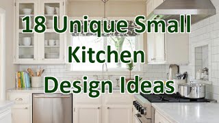 18 Unique Small Kitchen Design Ideas  DecoNatic [upl. by Mailliw]