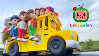 Cocomelon Family  The wheels on the bus  CoCo Bus Nursery Rhymes amp Kids Songs [upl. by Elodie]