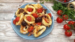 Calamari e pomodorini gratinati al forno [upl. by Combe345]