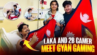 Laka Gamer And 2B Gamer Meet Gyan Gaming For First Time Surpise Visit From Nepal [upl. by Phenice]