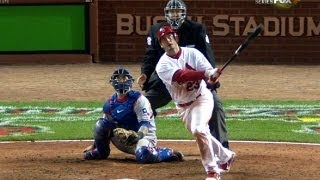 2011 WS Game 6 Freese leads Cardinals comeback [upl. by Anabelle]