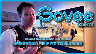 Govee TV lights Strip lights and Bulbs Unboxing set up and thoughts [upl. by Mieka]