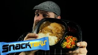 Snacktaku Eats A Hungry Man Turkey Dinner Alone In A Dark Room [upl. by Peta730]