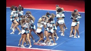 Most Iconic Cheer Routine EVER 1357 MUSIC STOPS COUGARS  NCA CHAMPIONS [upl. by Ronaele]