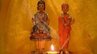 BAPS SWAMINARAYAN AARTI WITH REAL AARTI FLAME [upl. by Intyrb]