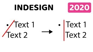 TUTO Indesign  Alignement parfait du texte après les puces [upl. by Chancelor]