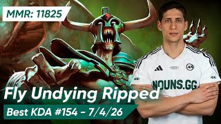 FLY UNDYING RIPPED HARD SUPPORT 737d  Dota 2 Pro Gameplay [upl. by Annaer]