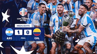 ARGENTINA 10 COLOMBIA  HIGHLIGHTS  CONMEBOL COPA AMÉRICA USA 2024™ [upl. by Noakes]