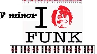 FUNK BACKING TRACK F MINOR Funky Blues [upl. by Yehs]