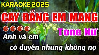 Cay Đắng Em Mang Karaoke Tone Nữ Karaoke Hoàng Giang 62 [upl. by Enogitna849]