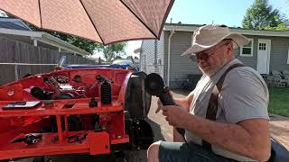 LS V8 engine into an MGB sway bar removal and new tie rod ends and boots [upl. by Erine]