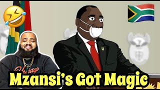 AMERICAN REACTS to Mzansis Got Magic  South Africas Soldiers Under Lockdown Animated Parody 🇿🇦 [upl. by Lasiaf]