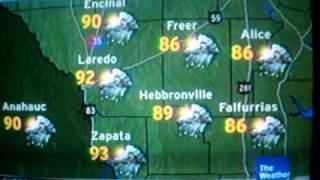 Laredo TX IntelliStar Weather Channel Local Forecast April 26 2008 [upl. by Jehoash]