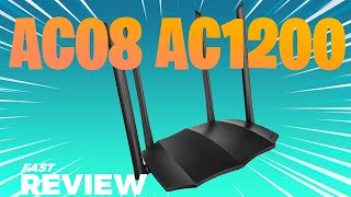 ROTEADOR GIGABIT CUSTO BENEFÍCIO  TENDA AC08 AC1200  Fast Review PTBR [upl. by Cran]