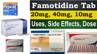 Famotidine tab 20 mg 40 mg  Famotidine tablets ip 40 mg Uses Side Effects Dosage Hindi Urdu [upl. by Fogel]