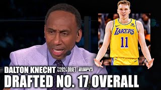 Stephen A reacts to Dalton Knecht getting drafted by the Lakers LA needed a shooter  NBA Draft [upl. by Trevor294]