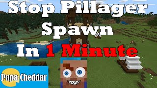 Stop Pillager Spawn  Minecraft  shorts [upl. by Barber]