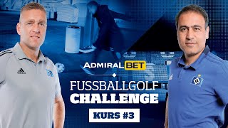 ADMIRALBET Fußballgolf Challenge  Mehdi Mahdavikia 🆚 Christian Rahn  Kurs 3 [upl. by Sinnod424]