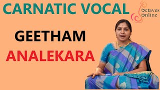 Geetham  Ana Lekara  Ragam  SuddhaSaveri [upl. by Elson]