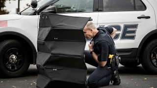 Bulletproof origami folding Kevlar shield designed by BYU mechanical engineers [upl. by Raseta452]