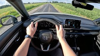 2024 Honda CRV SportL Hybrid  POV Ownership First Impressions Fuel Economy 3D Binaural Audio [upl. by Atirehgram254]