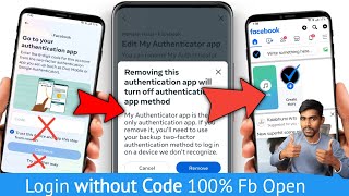 Two step authentication facebook lost phone Facebook login code problem  two factor Facebook off [upl. by Roye]