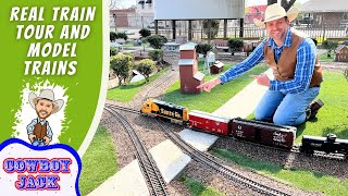 Real Train Tour and Model Trains for Kids [upl. by Anawqahs980]