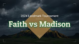 20241011  Faith vs Madison Landmark Tournament [upl. by Kala]