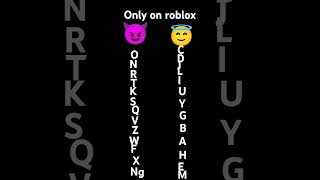 only on roblox names [upl. by Herby]