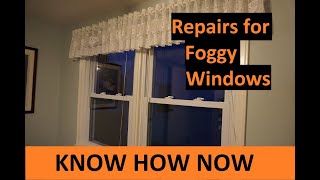 Repair Options for Foggy Thermal Double Pane Windows [upl. by Akcirederf]