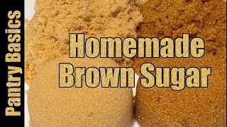 DIY Easy Brown Sugar  Quick Homemade Light or Dark Brown Sugar [upl. by Kwapong626]