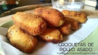 Croquetas de pollo asado [upl. by Leohcin]