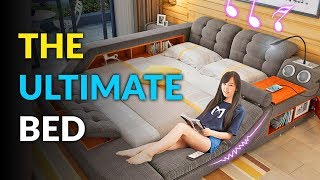 The Ultimate Bed With Built In Massage Chair Speakers and Desk [upl. by Enelyaj]