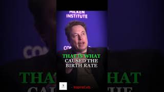 Elon Musk Questions Can Prosperity Lead to a Decline in Birth Rates 🤔📉elonmusk shortspeeche short [upl. by Den704]