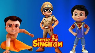 Heros Ka Action 🔥👊 Little Singham Chhota Bheem Vir Robot Boy [upl. by Aes]