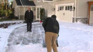 Earthwise 135 AMP Electric Snow Blower w18quot Wide Path with Barbara King [upl. by Annoynek]