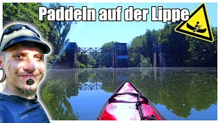 Mit dem Kajak unterwegs auf der Lippe🛶  ACHTUNG Wehr Kanutour2 Nortik Scubi 1 [upl. by Aseretairam]