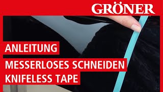 GRÖNER  Werkzeug  Anleitung Messerlose Fahrzeugvollverklebung Knifeless Tape  3M [upl. by Amelita]