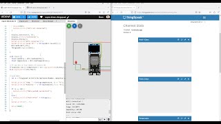 Wokwi Simulation Thingspeak IoT Using ESP32 [upl. by Anohr]