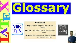 Create Glossaries in Latex [upl. by Elocan154]