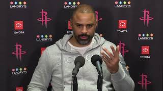 Coach Ime Udoka on his exchange with LeBron Postgame Interview [upl. by Anaicul]