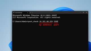 Check Port Open or Closed with only 1 command [upl. by Turoff]